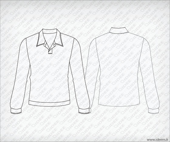 560x466 Long Sleeve T Shirt Vector Template Free Ideem