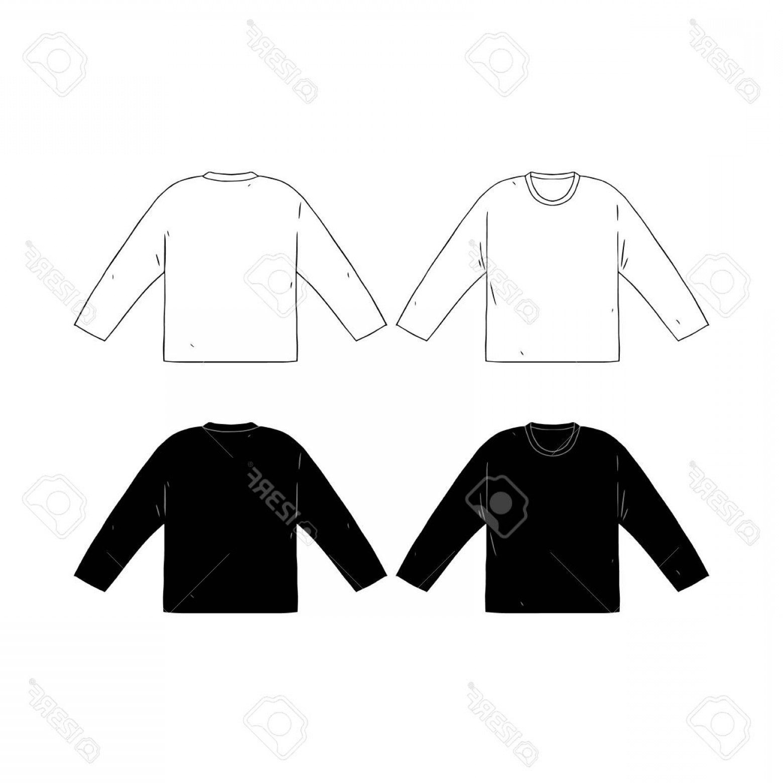 1560x1560 Photostock Vector Hand Drawn Vector Illustration Of Blank Long