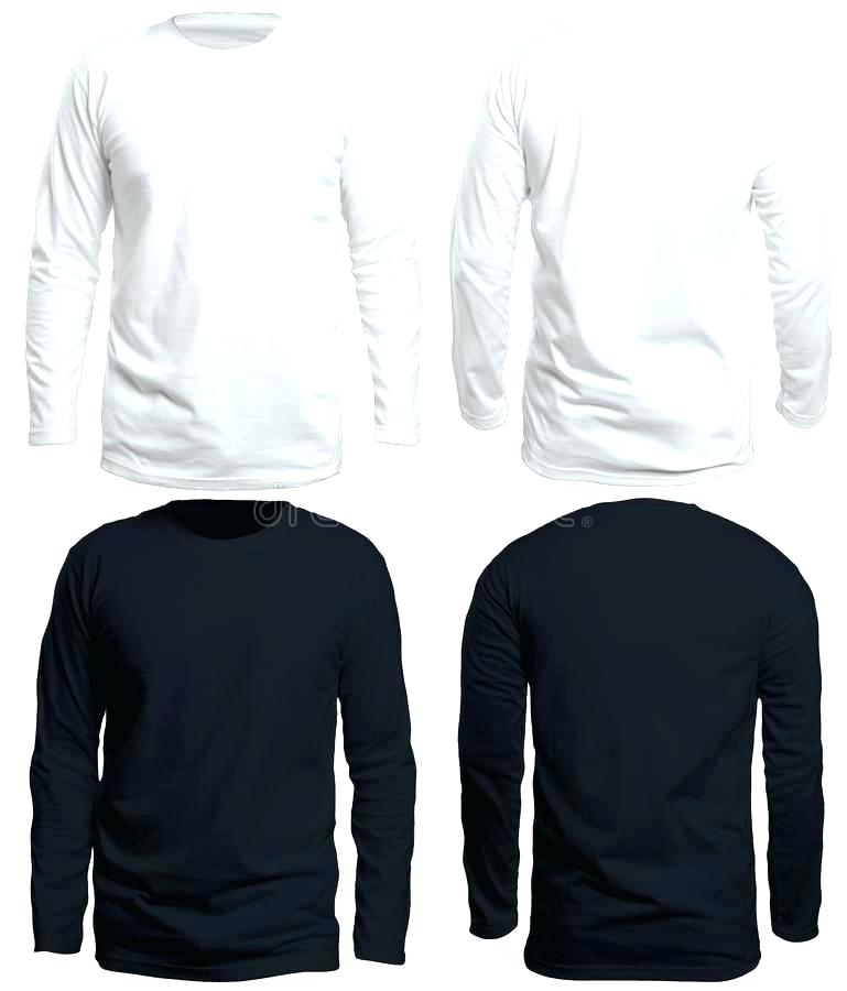 769x900 Long Sleeve T Shirt Template Illustrator