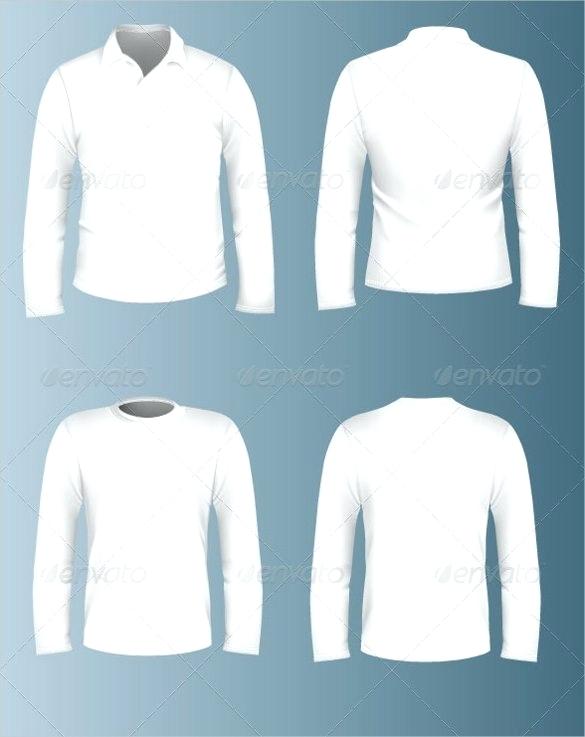 585x737 Blank T Shirt Templates Vector Free Premium Design Long Sleeve