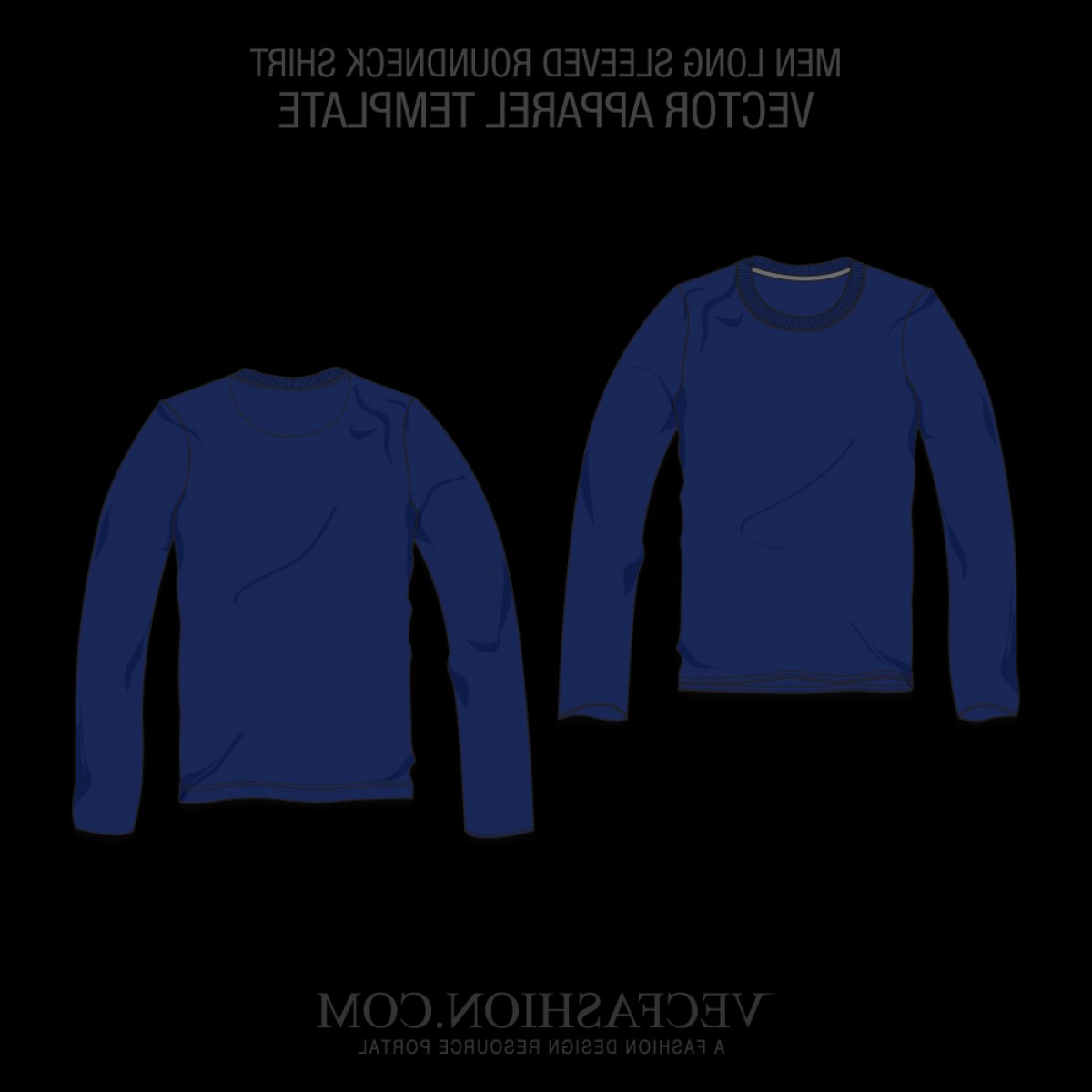 1200x1200 Long Sleeve T Shirt Vector Template Hoodamathrun