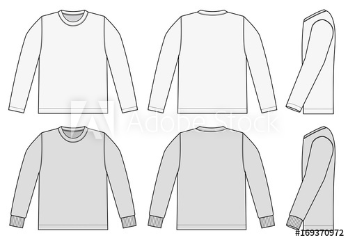500x345 Longsleeve T Shirt Illustration