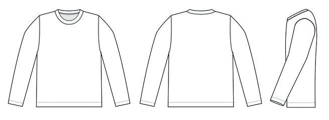 Long Sleeve Vector Template at Vectorified.com | Collection of Long ...