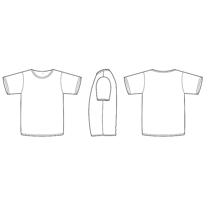 700x700 Long Sleeve Tee Shirt Template Vector Download Women For Design