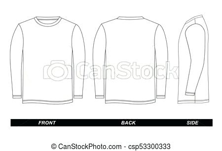 450x307 Long Sleeve Tee Shirt Vector Template Free T Download Pack Blank