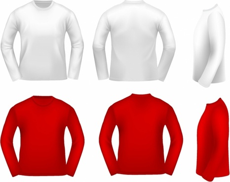 466x368 Long Sleeve Shirt Vector Free Vector Download