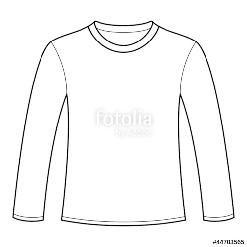 Long Sleeve Vector Template at Vectorified.com | Collection of Long ...