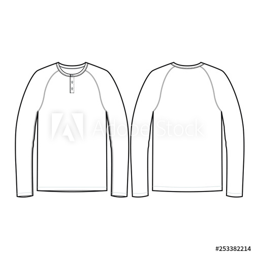 Long Sleeve Vector Template at Vectorified.com | Collection of Long ...