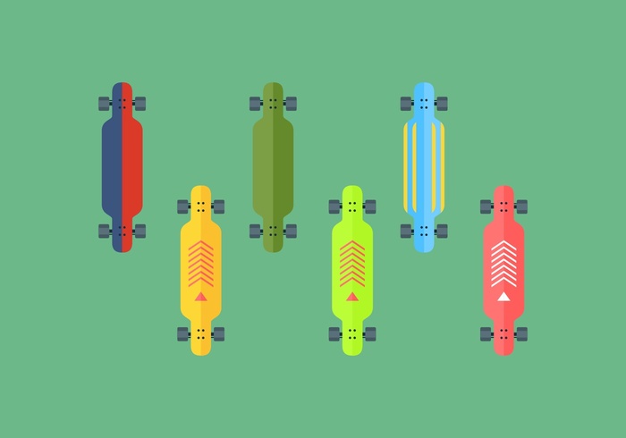 700x490 Free Longboard Vector Free Vectors Ui Download