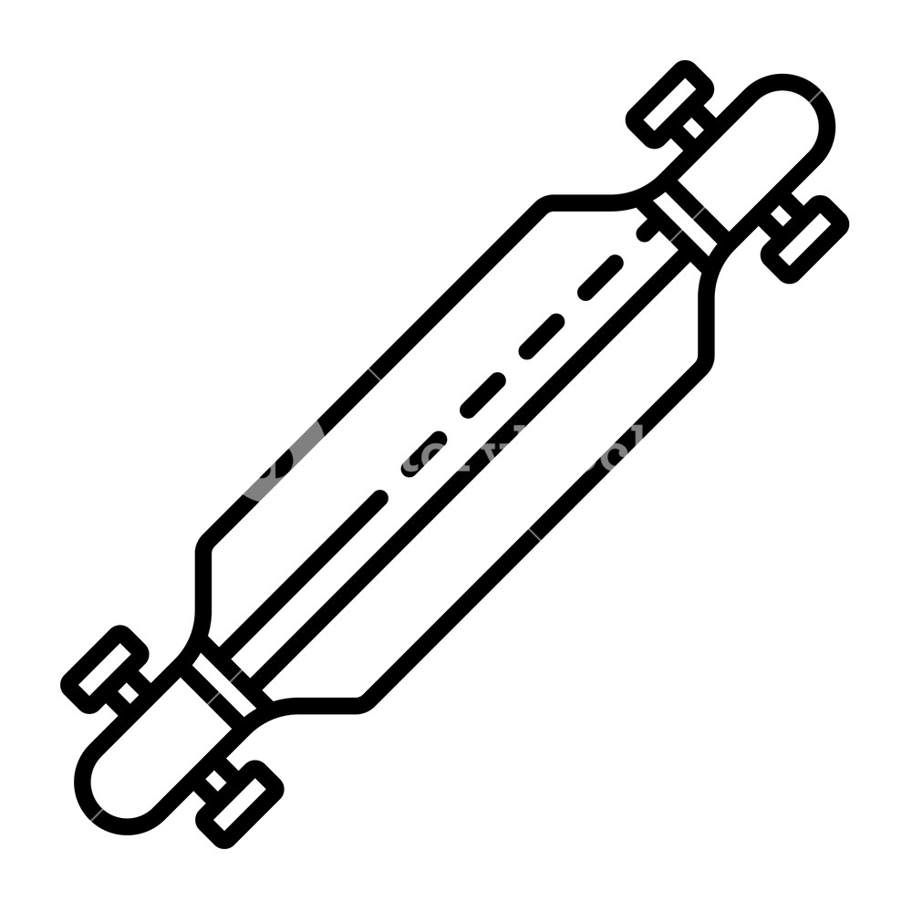 1000x1000 Longboard Icon Outline Longboard Vector Icon For Web Design