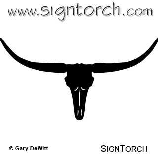 320x320 Longhorn Skull = Sillouettes Printables Skull, Cow