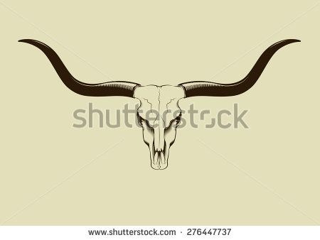 450x338 Longhorn Skull Vector Free Vector Leather Brands