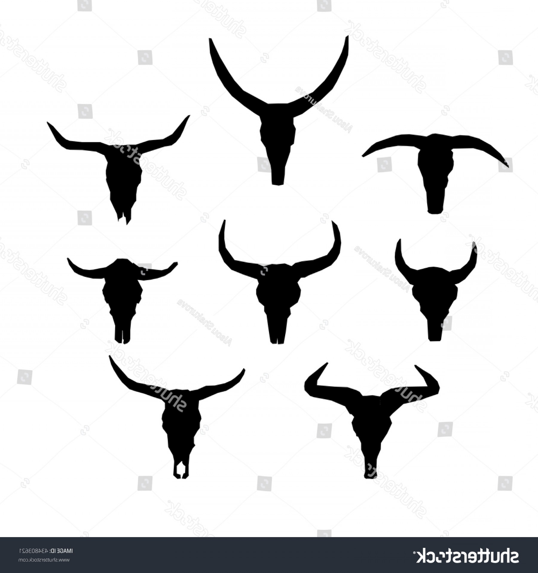 1800x1915 Bull Skull Vector Hoodamathrun
