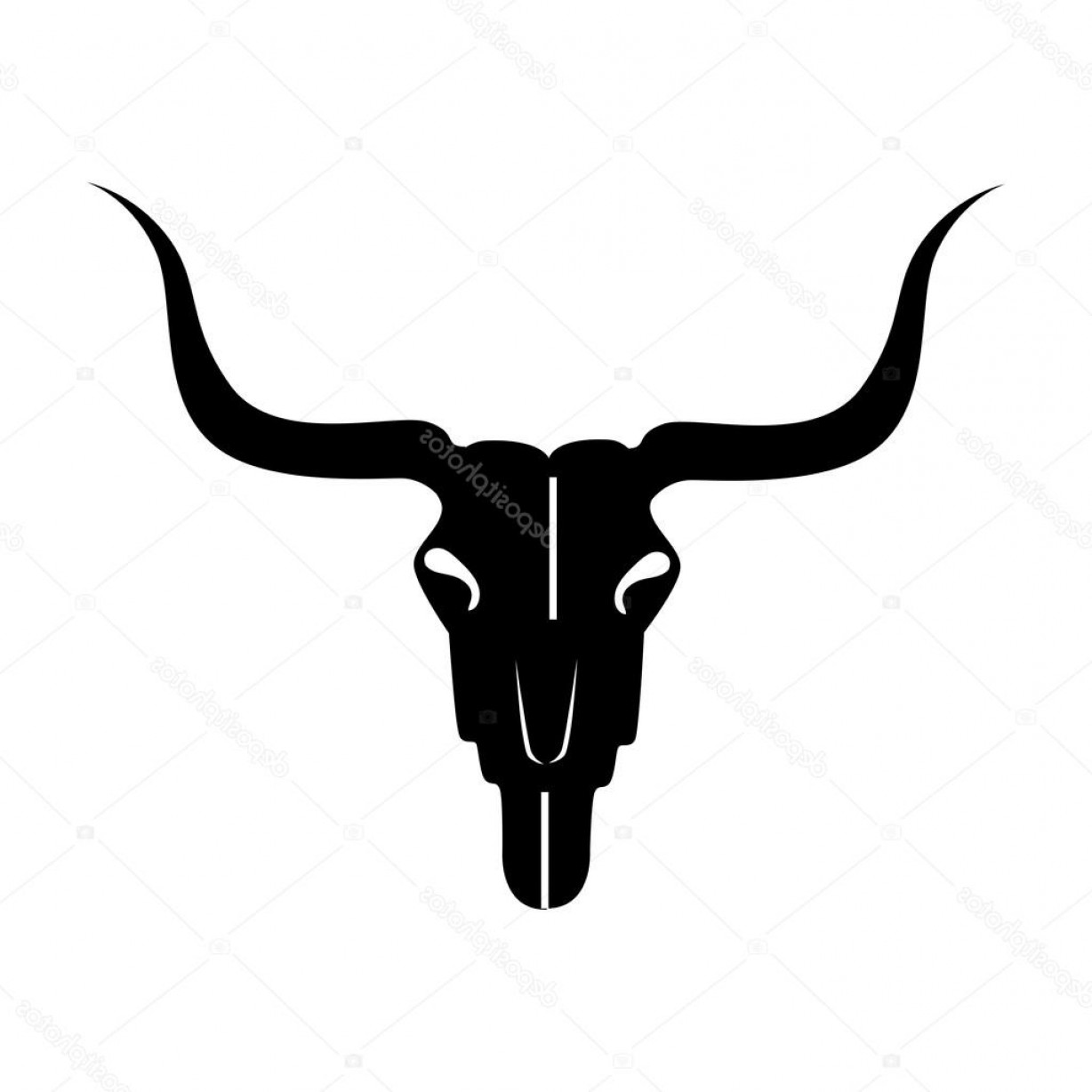 Longhorn Skull Vector at Vectorified.com | Collection of ...