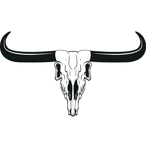 Longhorn Skull Vector at Vectorified.com | Collection of Longhorn Skull ...