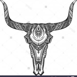 300x300 Good Longhorn Skull Tattoo Of The Day Hoodamathrun