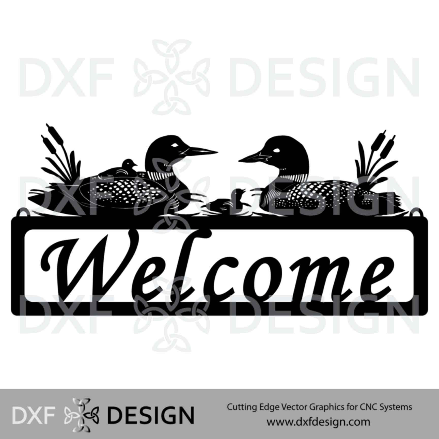 1728x1728 Loon Welcome Dxf For Cnc Plasma Cutting