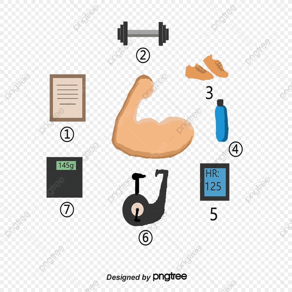 1200x1200 Loop Vector Fitness Icon, Exercise Regularly, Timer, Treadmill Png