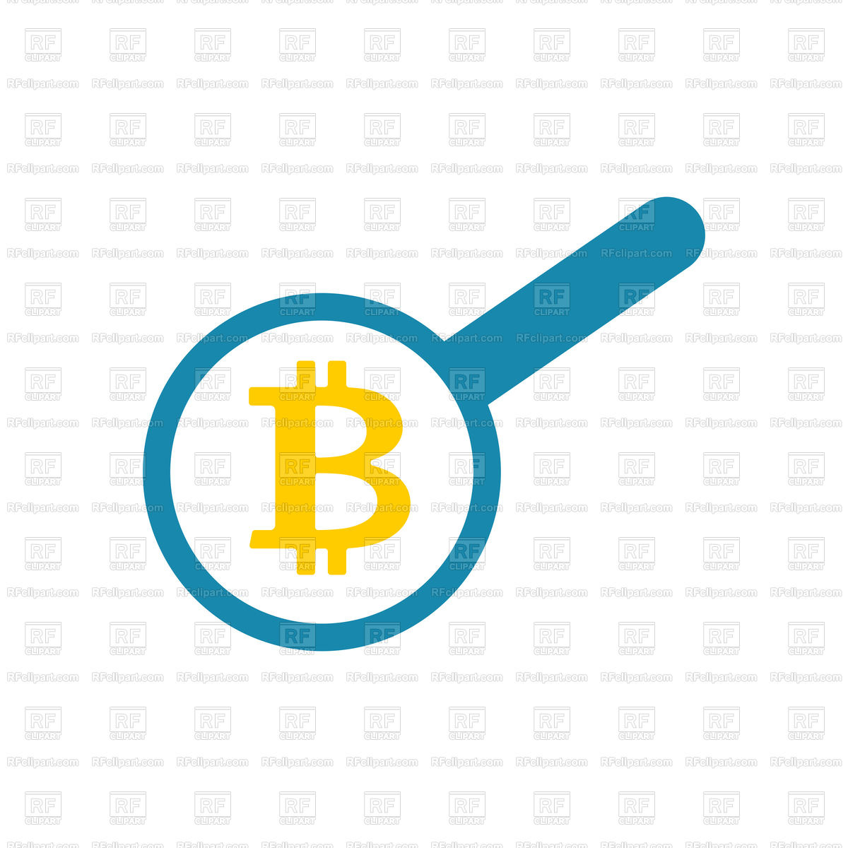 1200x1200 Search Bitcoin Loop And Cryptocurrency Vector Image Of Business