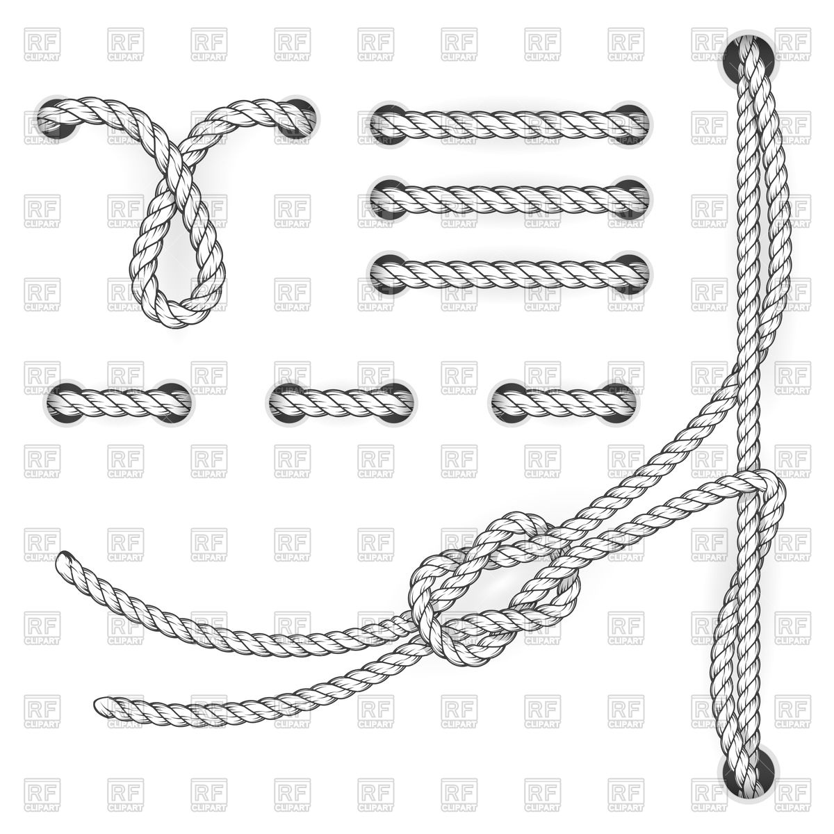 1200x1200 Attested Document Rope Stitchs And Loops Vector Image Of Design
