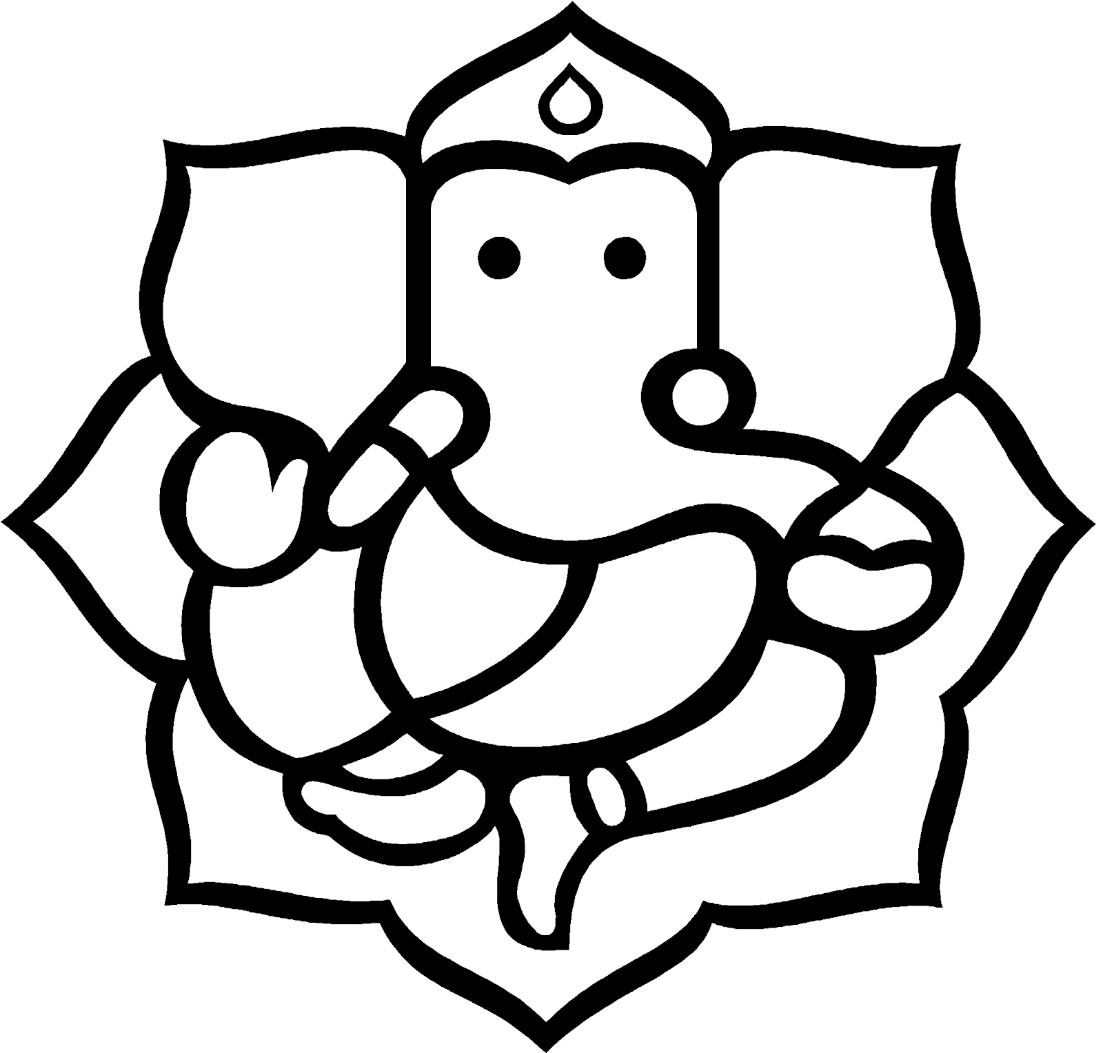 Lord Ganesha Drawings Simple Ganesh Vector Clipart Best 1600x1528 Lord Ganesha Drawings Simple Ganesh Vector Clipart Best