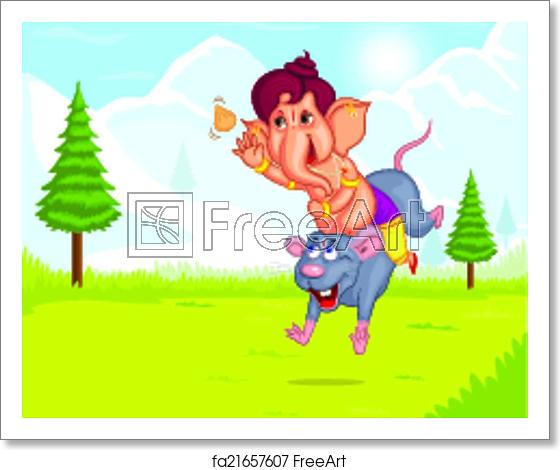 Free Art Print Of Lord Ganesha In Vector For Happy Ganesh 560x470 Free Art Print Of Lord Ganesha In Vector For Happy Ganesh