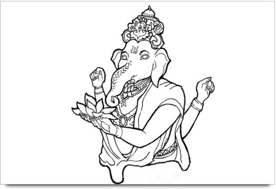 Shopmantra Lord Ganesha Vector Outline Art Laminated Poster Best 400x274 Shopmantra Lord Ganesha Vector Outline Art Laminated Poster Best