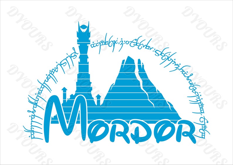 794x561 Mordor Like Walt Disney Lord Of The Rings Vector Model Etsy