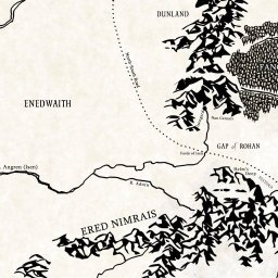 256x256 Interactive Map Of Middle Earth