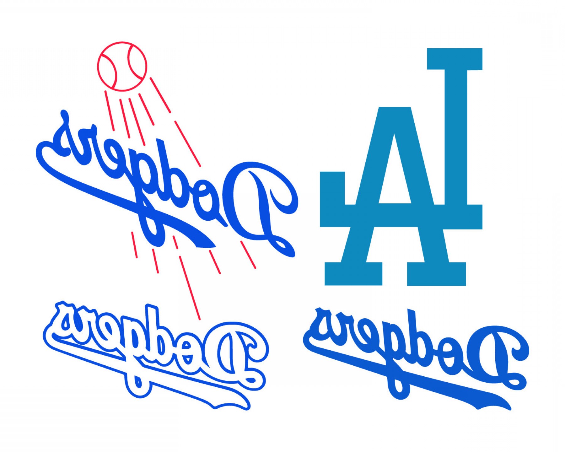 Los Angeles Dodgers Logo Vector at Vectorified.com Collection of Los.