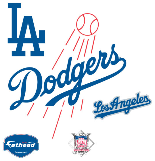 539x561 Los Angeles Dodgers Logo Fathead Mlb Wall Graphic