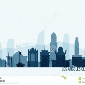 Los Angeles Silhouette Vector