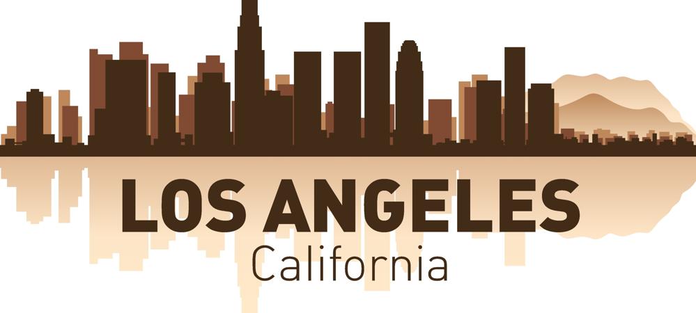 999x450 Los Angeles City Skyline Silhouettes Vector Set Free Vector Cdr