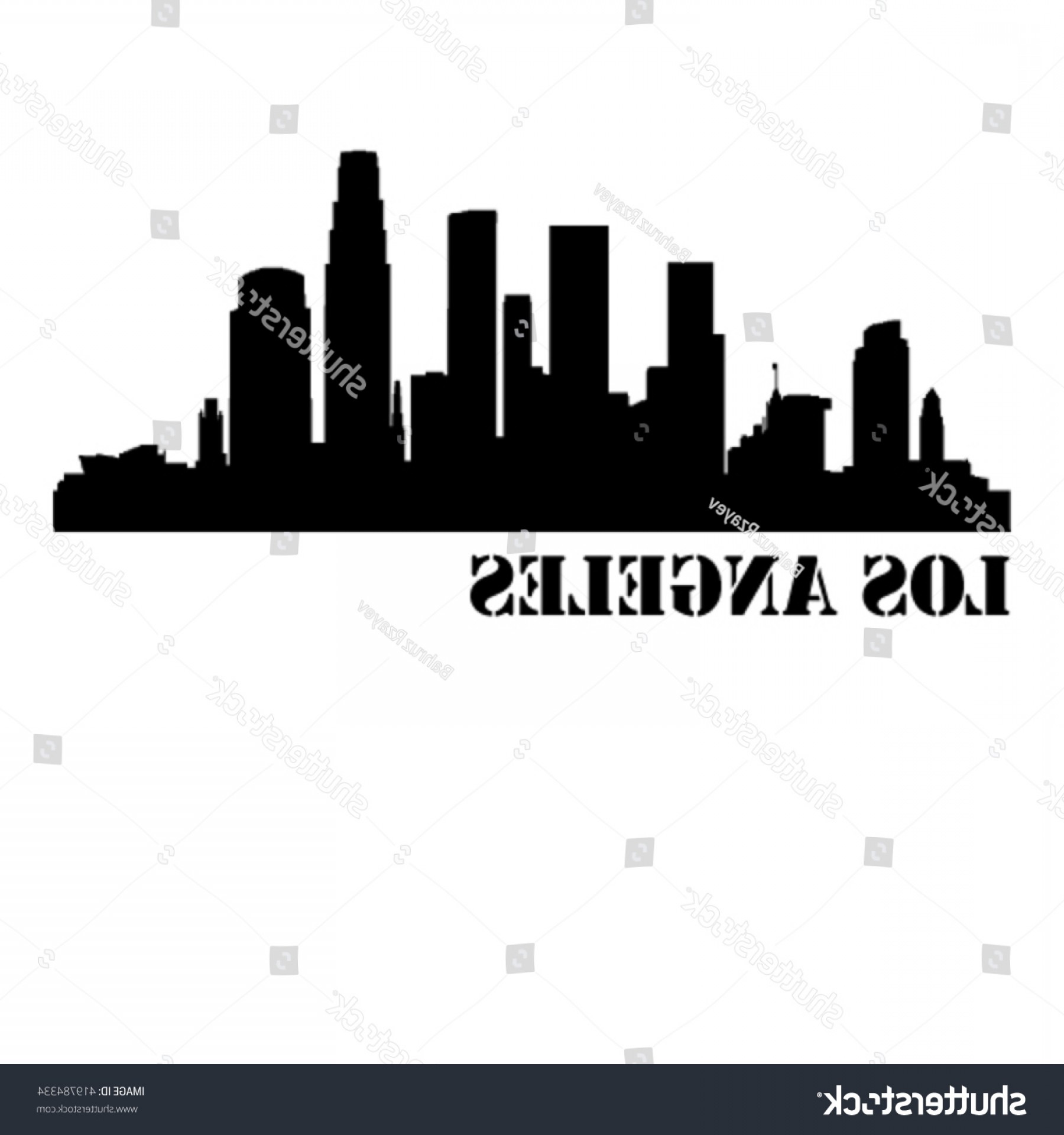 1800x1920 Los Angeles City Vector Silhouette Background Hoodamathrun