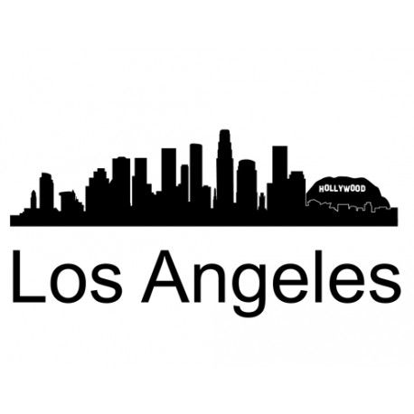 Los Angeles Silhouette Vector at Vectorified.com | Collection of Los ...