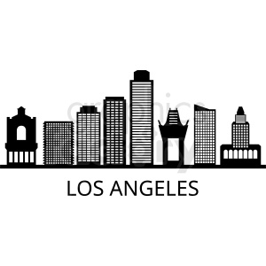300x300 Black Los Angeles Vector Clipart Royalty Free Gif, Png