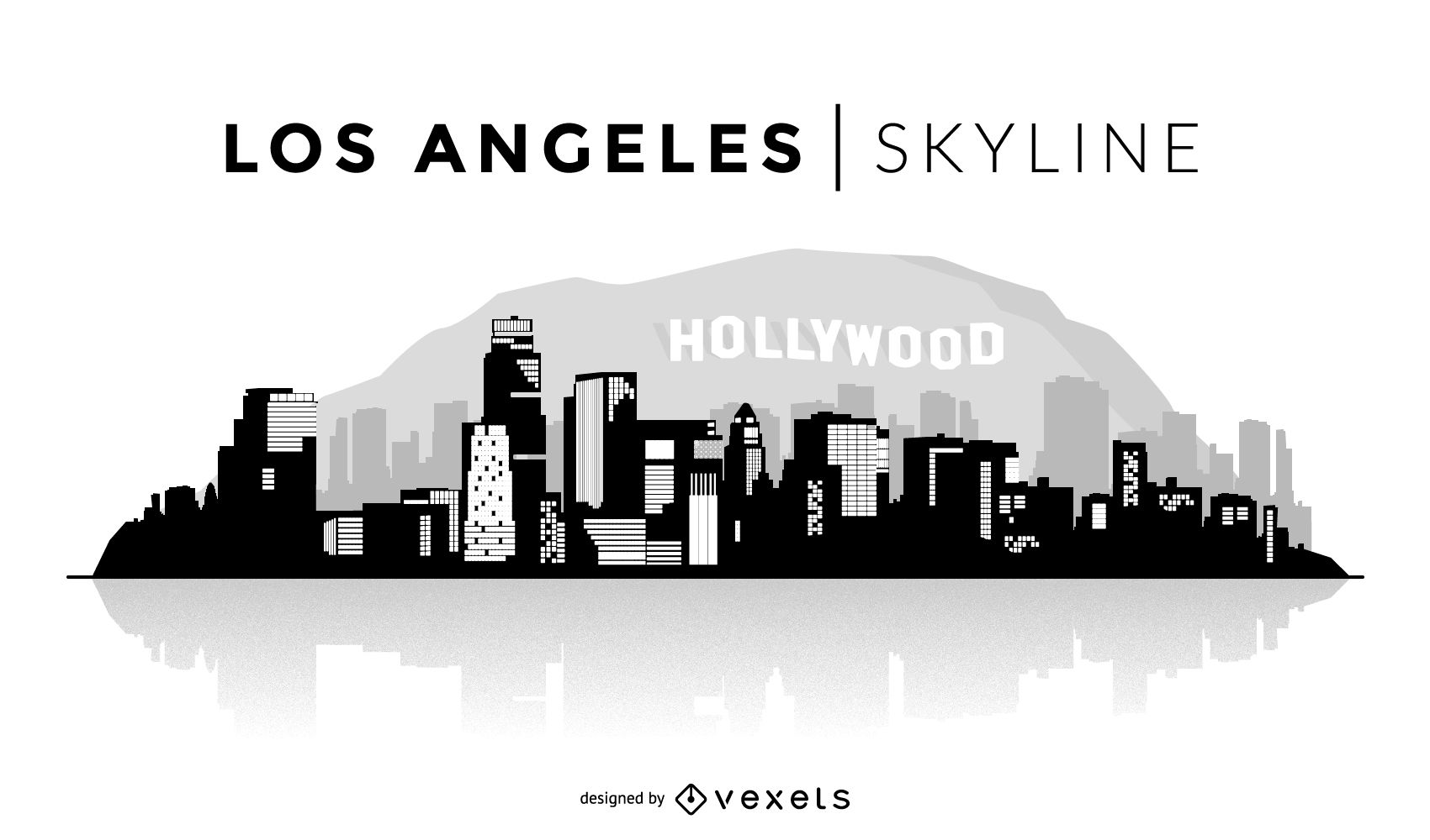 1700x1000 Los Angeles Skyline Illustration