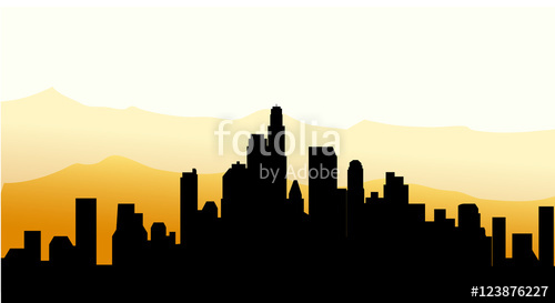 500x273 Los Angeles Sunset Skyline