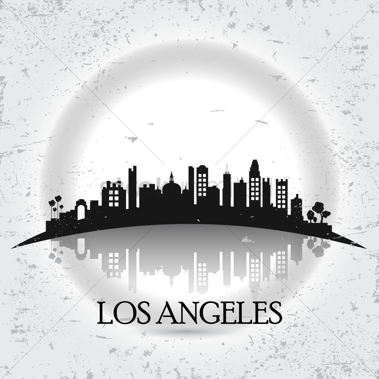 Los Angeles Vector Image 1300x1300 Los Angeles Vector Image