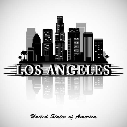 Los Angeles City Background Vector Free Vector In Encapsulated 500x500 Los Angeles City Background Vector Free Vector In Encapsulated