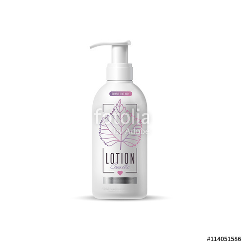 500x500 Harmony Organic Cosmetic Brand Of Lotion Vector Packaging Template