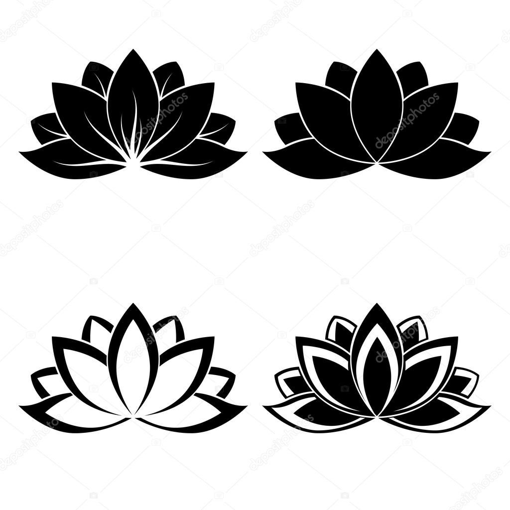 Lotus Flower Silhouette Vector At Collection Of Lotus Flower Silhouette Vector 4074