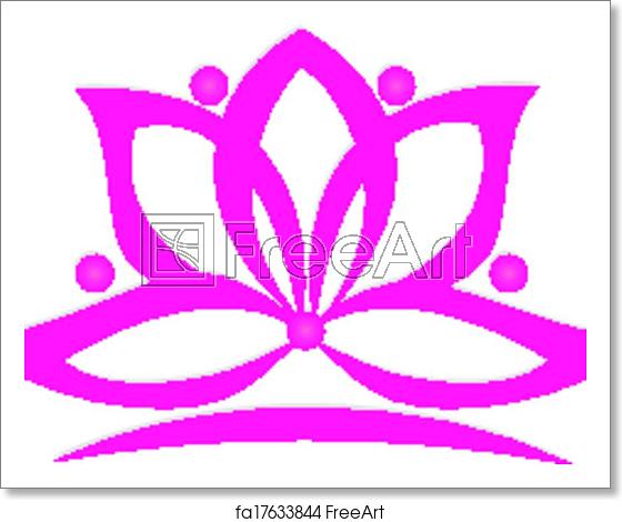 560x470 Free Art Print Of Lotus Flower Logo Lotus Flower Vector Design