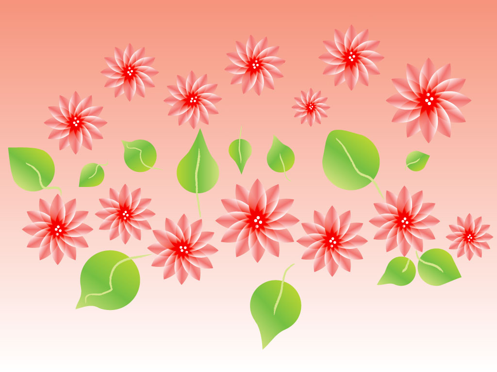 1024x768 Lotus Flower Vectors