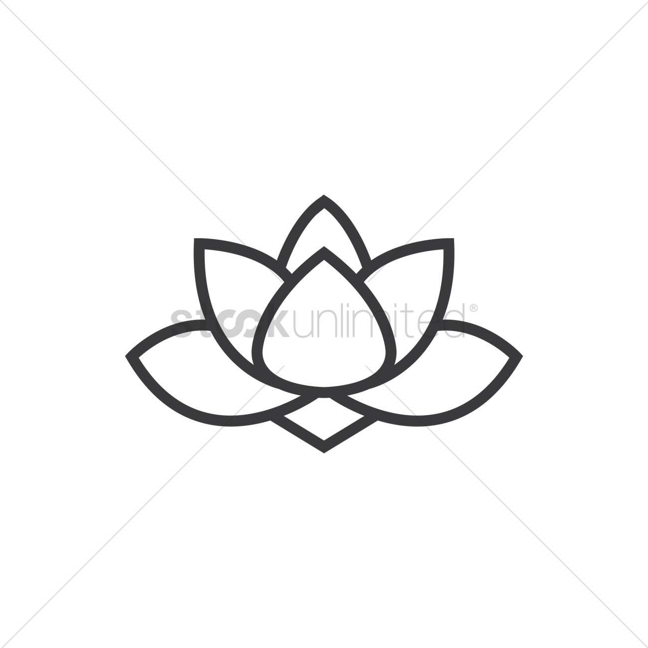 1300x1300 Chinese Lotus Flower Vector Image