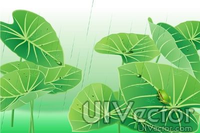400x266 Lotus Leaf Frog Design Vector Graphic Floral Leaves Vector