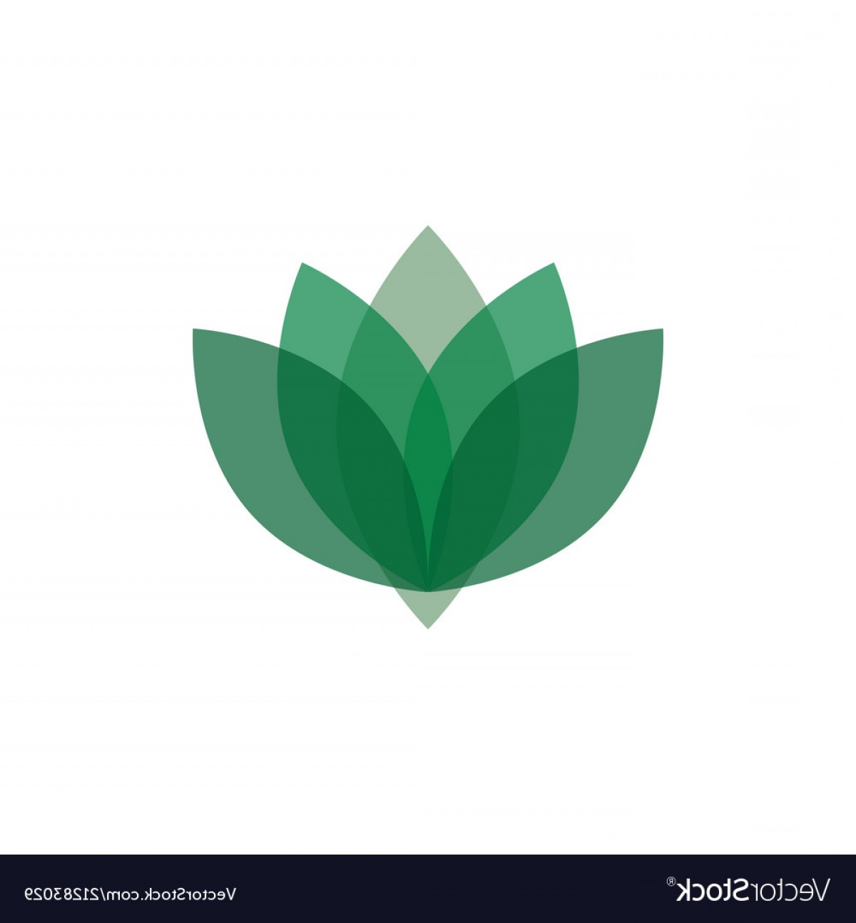 1200x1294 Abstract Green And Transparent Lotus Logo Vector Newwaysys