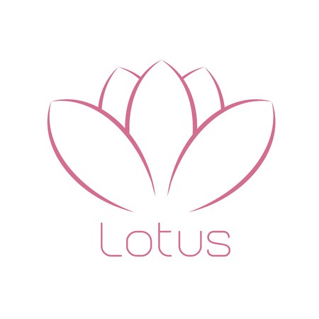450x450 Lotus Logo, Lotus Flower Logo, Beauty Logo, Fashion Logo, Vector