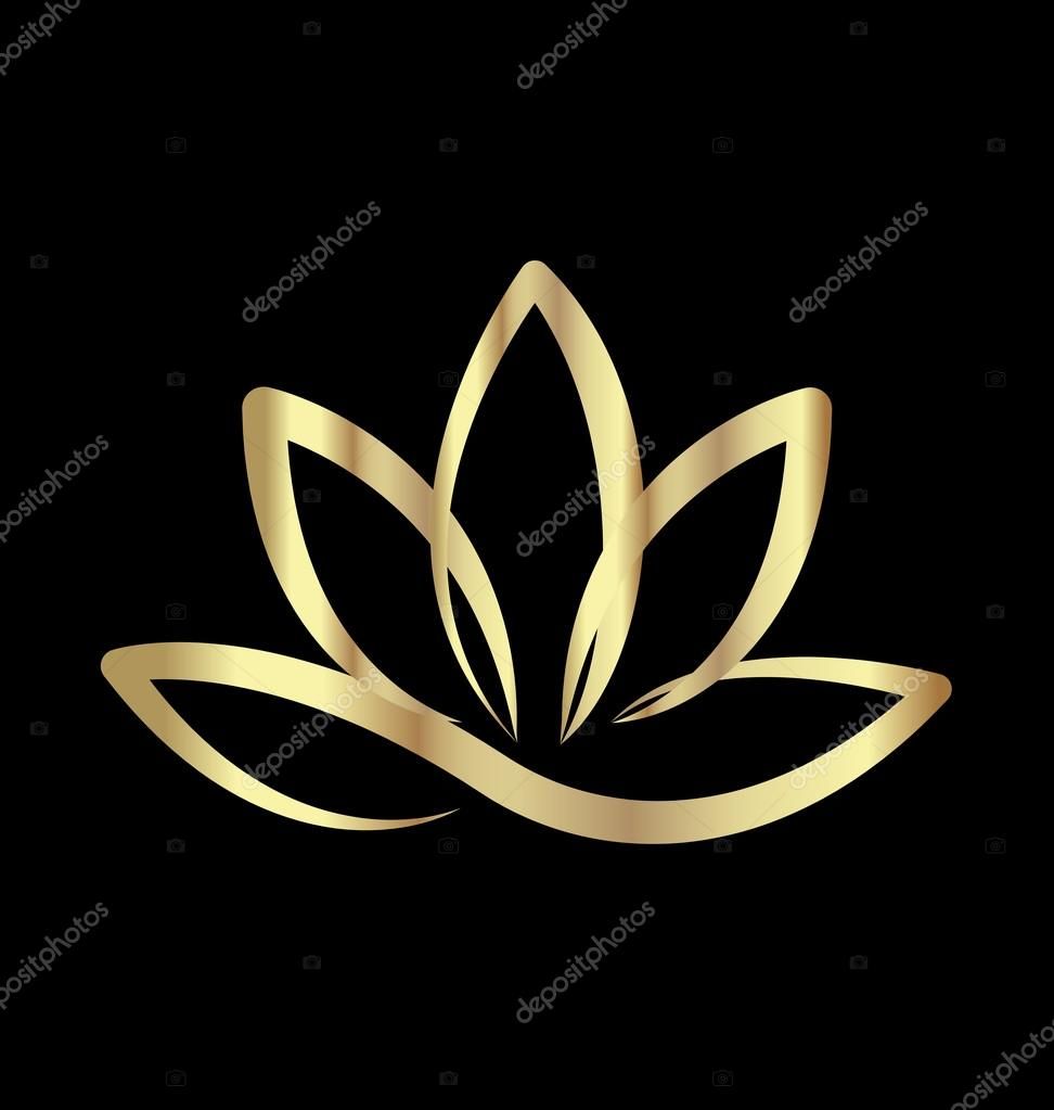 972x1023 Vector Logo De Lotus Oro Body Art Lotus Tattoo, Yoga Logo