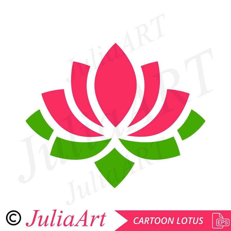 794x794 Cartoon Lotus Logo Flower Lotus Gold Vector Image Etsy